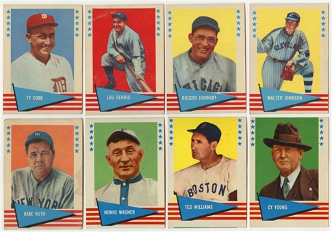 1961 Fleer "Baseball Greats" Complete Set (154)